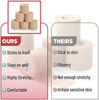 Authentic USA imported cohesive bandage tape pack for swelling and injury care