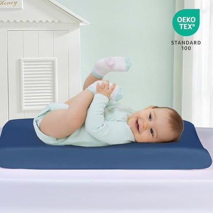 David's Kids unisex changing table covers showcasing the secure elastic bottom band design
