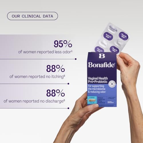 Bonafide Clairvee oral probiotic capsules for pH balance and microbiome health