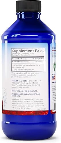 Silver Biotics 30 PPM Extra Strength bottle showing SilverSol Technology label details