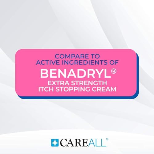 CareAll 1.25 Ounce tube showing active ingredients diphenhydramine and zinc acetate