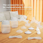Hranio Bisphenol A free breast pump shield kit showing precise 17 millimeter sizing measurement