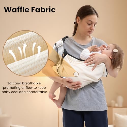 Cosdig adjustable baby sling carrier showing shoulder padding