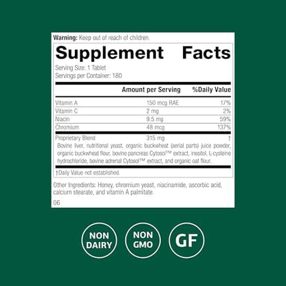Standard Process Chromium Complex authentic USA imported dietary supplement bottle