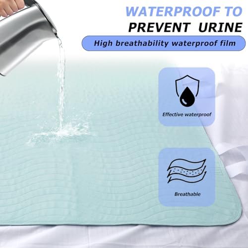 Side profile showing 4-layer absorbent technology of bed pad