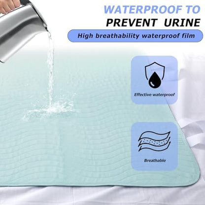 Side profile showing 4-layer absorbent technology of bed pad