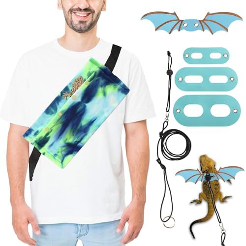 Soft coral fleece sling bag for small reptiles