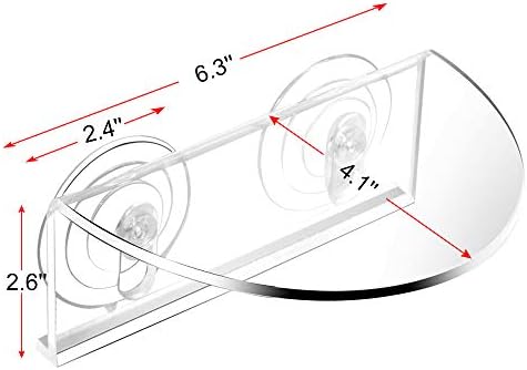 Two pack clear acrylic fish tank shelves for multi layer aquascaping