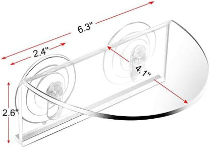 Two pack clear acrylic fish tank shelves for multi layer aquascaping