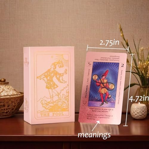 78 piece Linsina tarot deck set for fortune telling games
