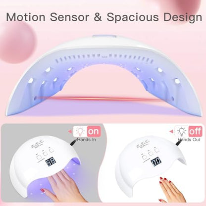 LKE nail polish dryer with bottom plate removed for pedicure use