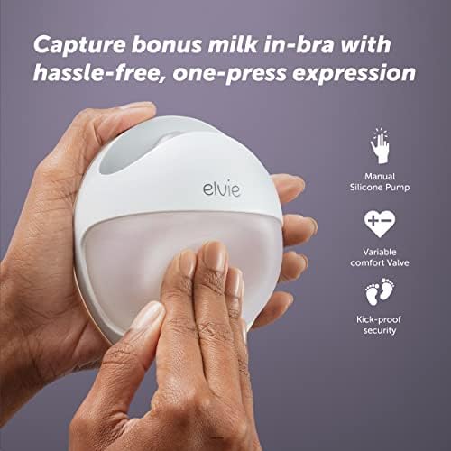 Hands free silicone breast pump inside bra placement demonstration
