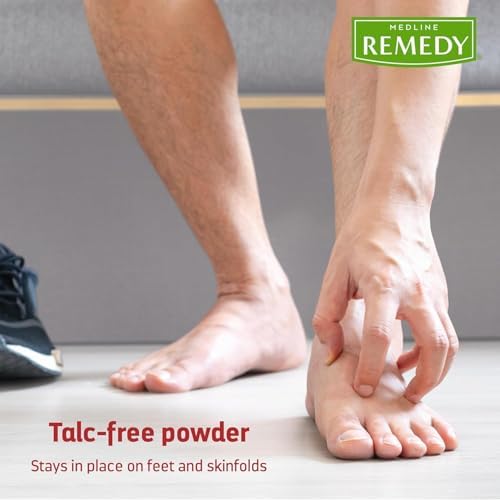 Talc-free miconazole nitrate powder for skin fold fungal infections.
