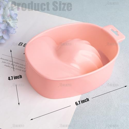 Auear manicure bowl with hand placement demonstration