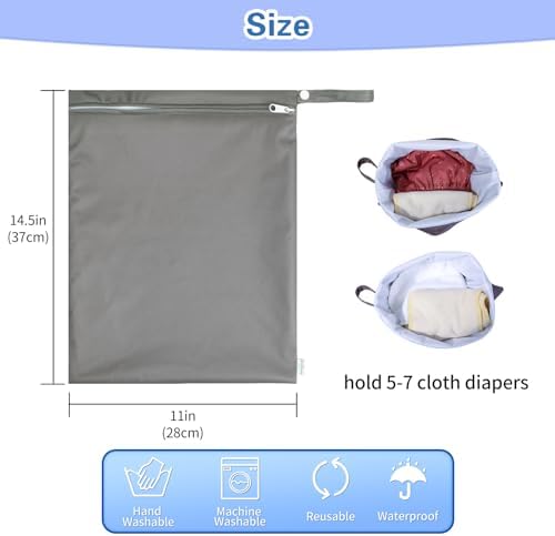 Side profile of babygoal waterproof bag with zipper detail