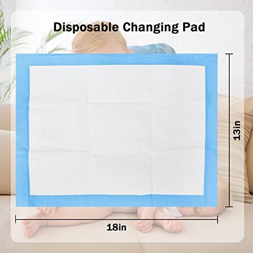 Foryee waterproof underpads laid flat showing blue surface
