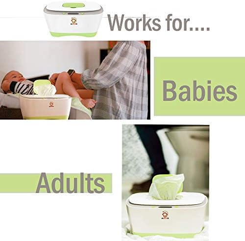 Side profile of Lilmonki wet wipe warmer for nursery