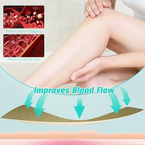 Natural botanical ingredients illustration for leg soothing patches