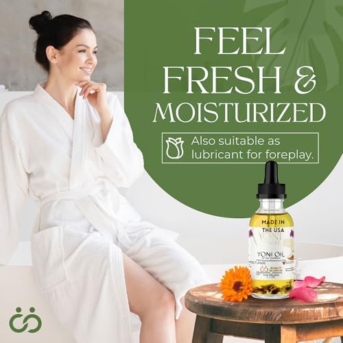 Dropper application of Quality Seamoss mint fresh oil for daily vaginal health.