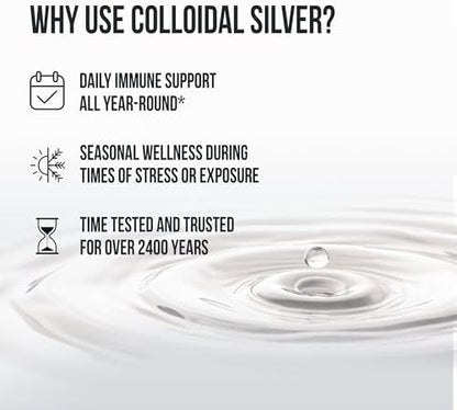 Authentic Sovereign Silver bio active hydrosol amber glass packaging