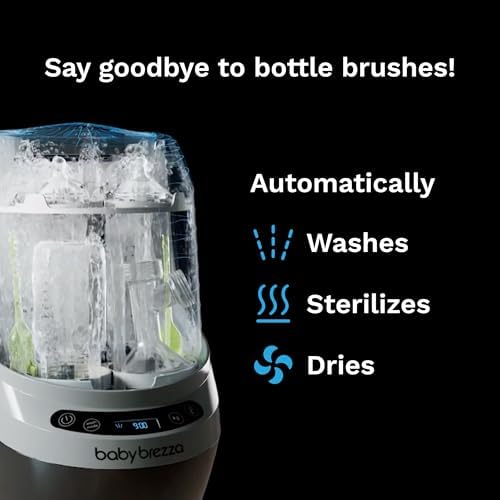 Baby Brezza Bottle Washer Pro control panel interface