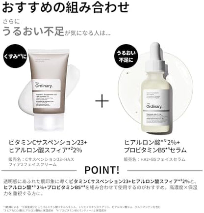 Brightening skincare with HA spheres that may reduce fine lines appearance