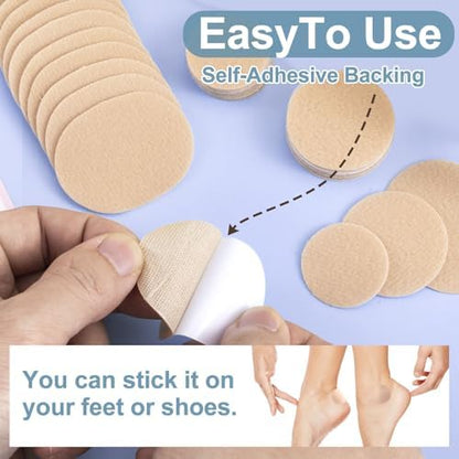 Skin-friendly flannel foot care pads for athletic and formal footwear