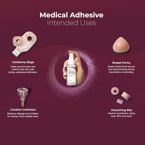Skinister silicone skin glue bottle for ostomy and stoma care supplies