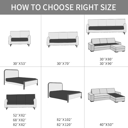 Ameritex protective furniture cover spread out cleanly over a queen size bed.