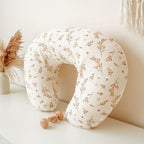 Two pack set of Konssy nursing pillow covers folded neatly