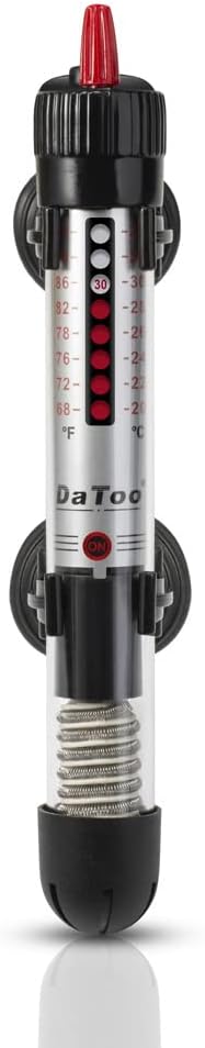DaToo 50 Watt submersible aquarium heater front view