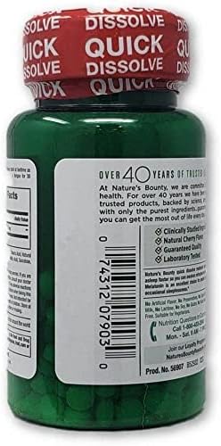 Quick dissolve melatonin tablets for nighttime relaxation routine