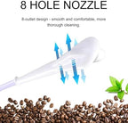 Close up of interchangeable nozzles and tips for the Diuciuhr enema system