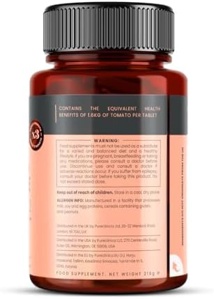 Authentic imported Pureclinica Lycopene six month supply bottle close up