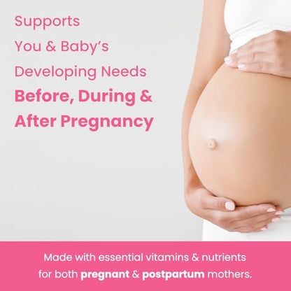 Mother's Promise prenatal vitamin nutritional information panel