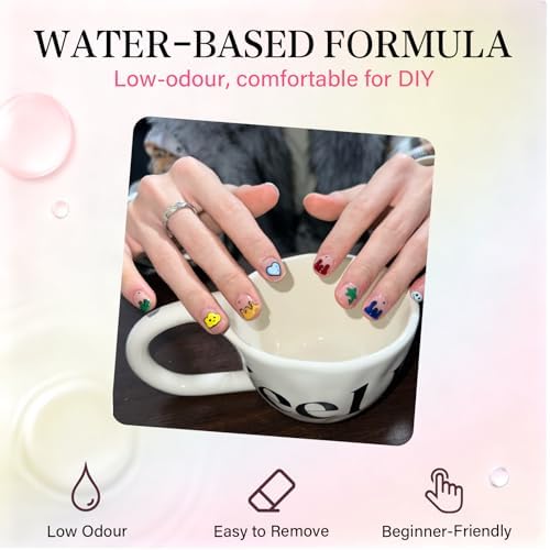 12 Colors Nail Art Pens Set, 2025 Upgrade Nail Art Markers, 0.5mm Fine Tip DIY Quick Dry Graffiti Dotting & Liner Pens for Gel Nails, 3D Nail Polish Pens for Painting, Nail Art Drawing Tool (1 Set) - Image 6