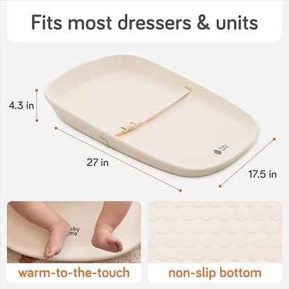 Safety buckle feature on Baby Uma changing pad