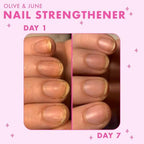 Olive And June vegan nail strengthener resting on a clean surface