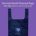 NorthShore DiscreetShield disposal bags for incontinence care usage