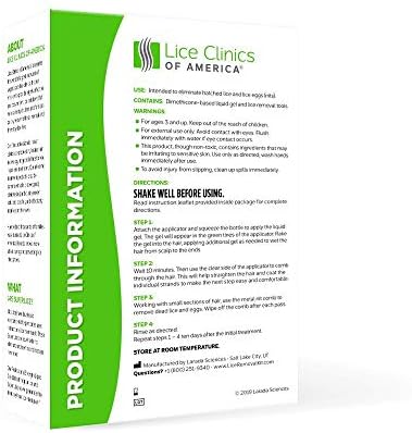 Instructions and components of the super lice removal kit