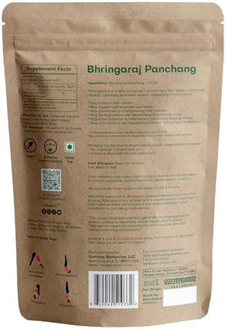 Natural Eclipta Prostrata False Daisy powder texture and clean dietary supplement ingredient display