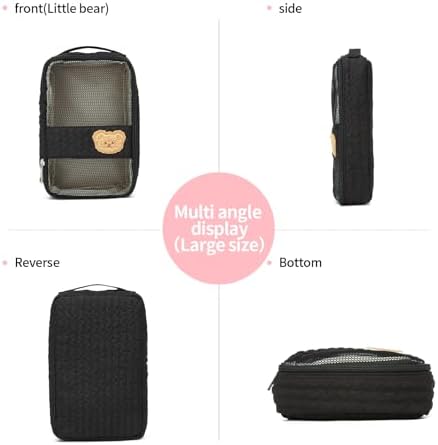 MOMIGO Fwkekye black organizer pouches side angle detail