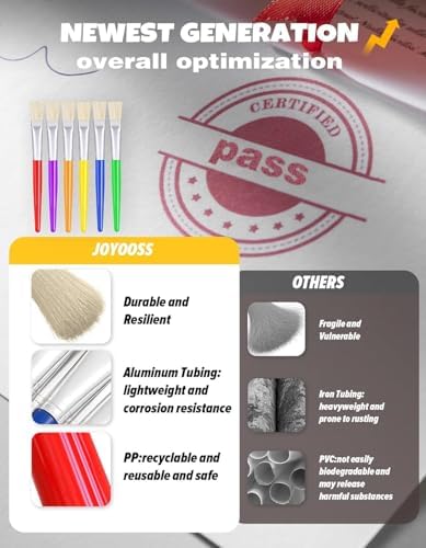 Ergonomic large paint brushes for preschoolers being held by a child