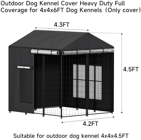 LitaiL twelve hundred denier dog cage cover with rolled up side panels
