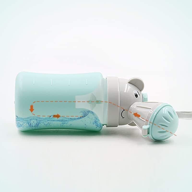 Ergonomic spout design of pink girl travel potty