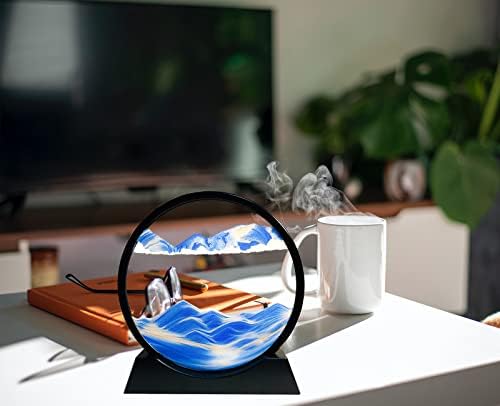 Rotating Sandcle 3D sand art creating new landscape pattern