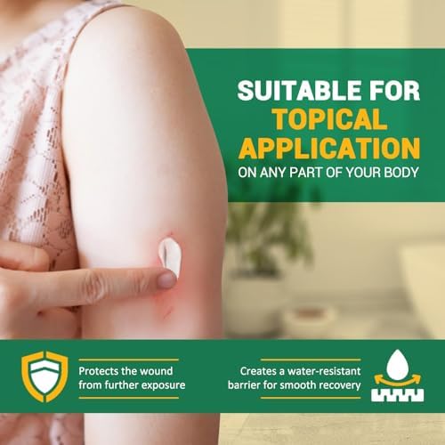 Topical bacitracin zinc cream for cuts scrapes and minor household burn relief.