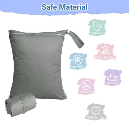 Babygoal wet dry storage bag folded for travel