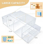 Top view of Nanyezh diaper caddy showing wipe dispenser space