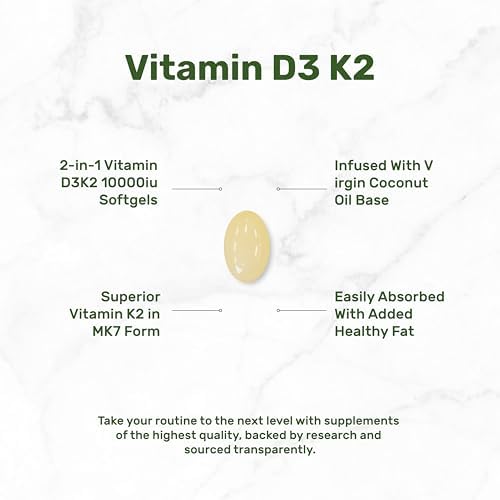 Deal Supplement high potency vitamin D3 10000 IU with coconut oil supplement ingredients label